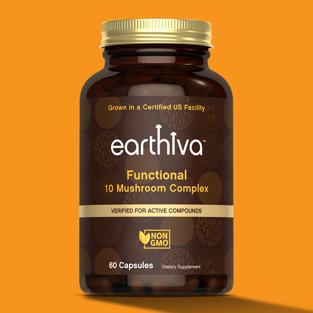 Organic Mushroom Blend | Grown in a Certified US Facility | 10-in-1 Complex 1,200 mg | Lion’s Mane, Chaga, Turkey Tail, Maitake, Shiitake, Reishi  & More | Laboratory Tested | Superior Absorption